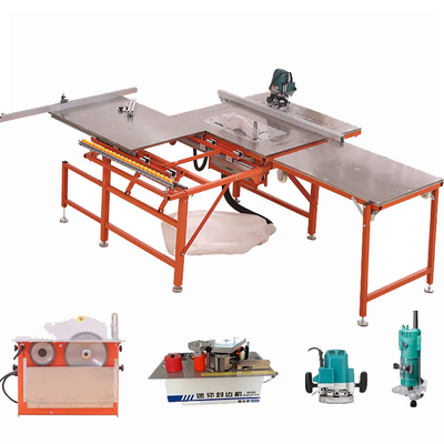 A tabela de deslizamento do Woodworking viu as máquinas de madeira do painel com motor sem escova 5.5kw